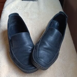 Men's Mephisto Black Leather Loafers